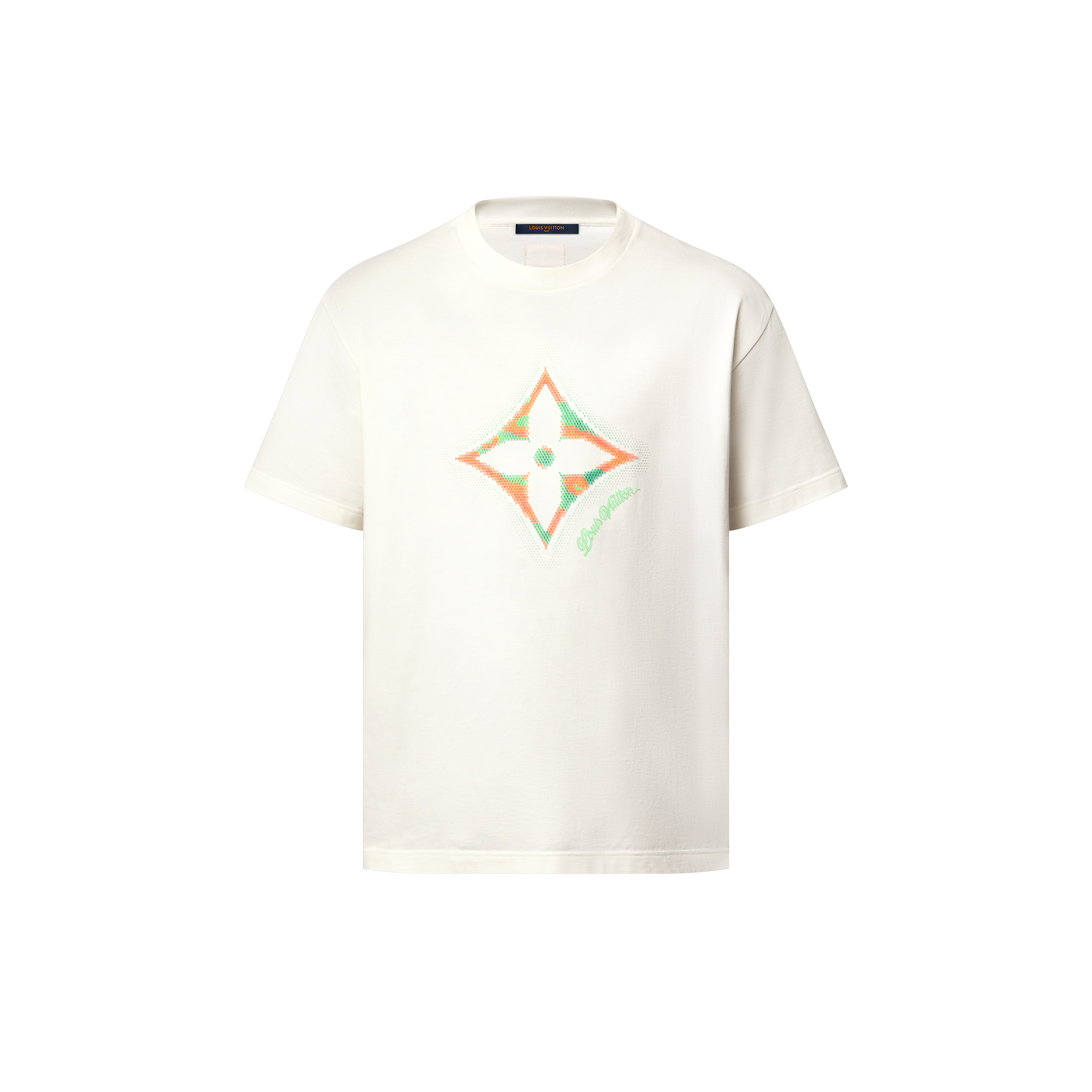 Monogram Flower 3D Gradient Print T-Shirt  in Men