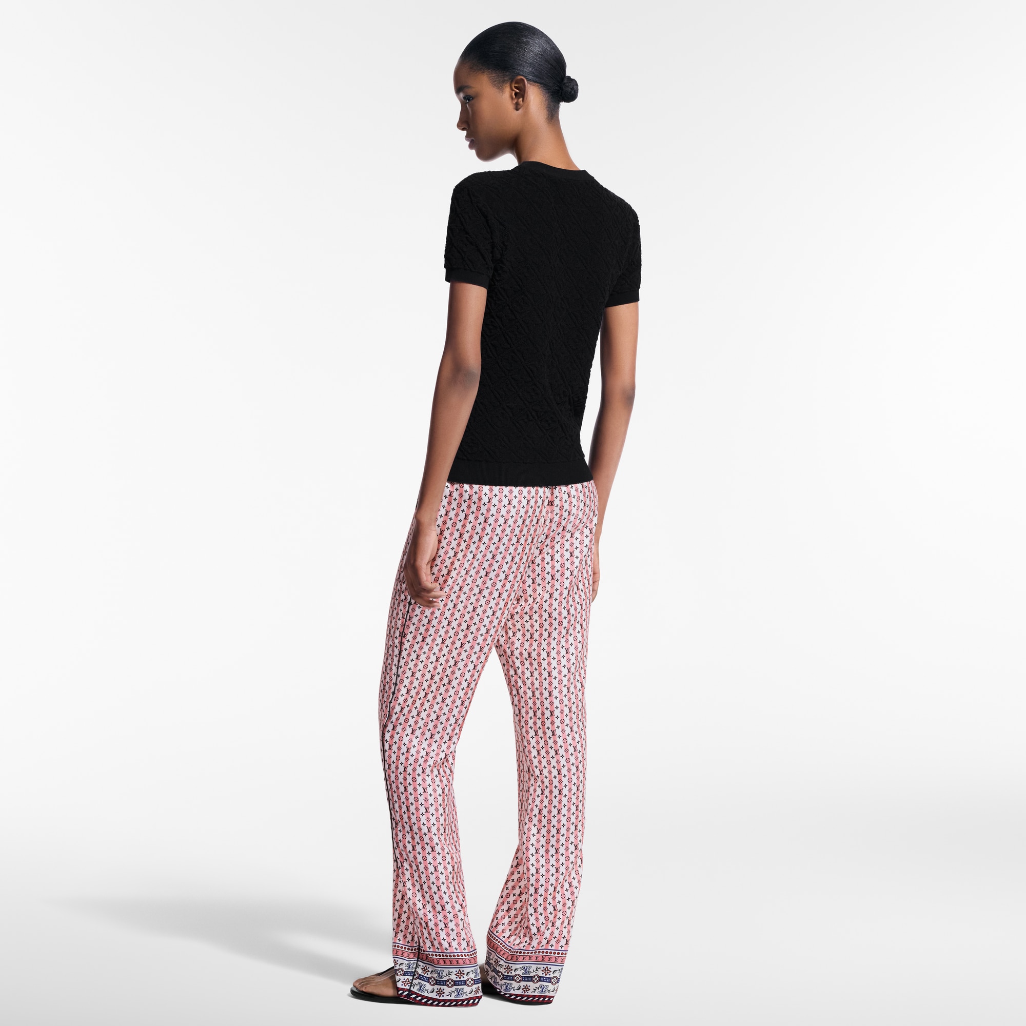 Monogram Flower Toweling Top   in Women