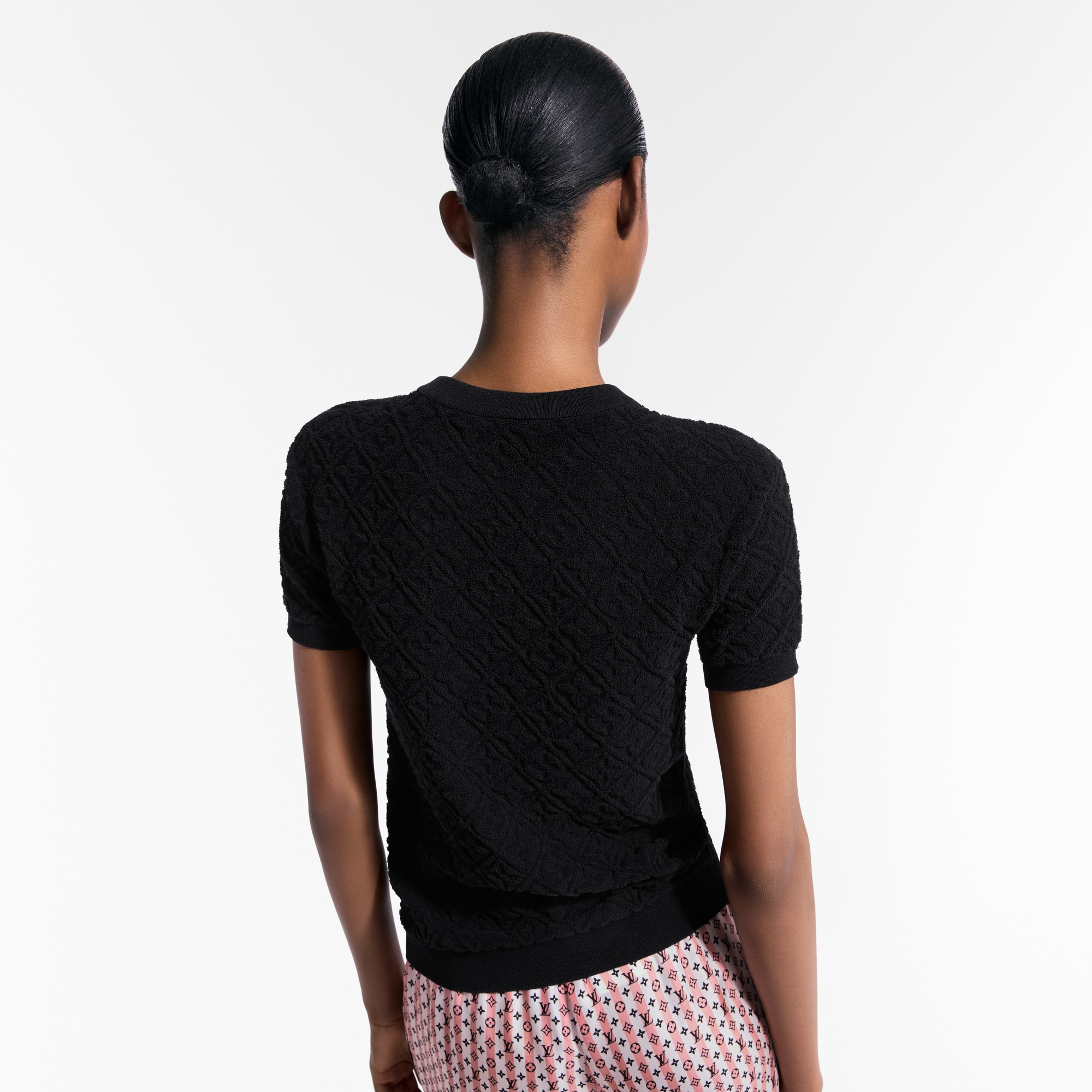 Monogram Flower Toweling Top   in Women