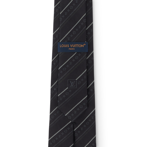 Monogram Flowstripes Tie . in Men's Accessories Seasonal Textile collections by Louis Vuitton (Product zoom)