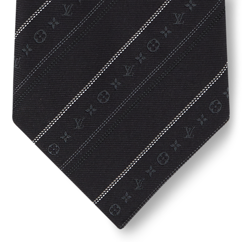 Monogram Flowstripes Tie . in Men's Accessories Seasonal Textile collections by Louis Vuitton (Product zoom)