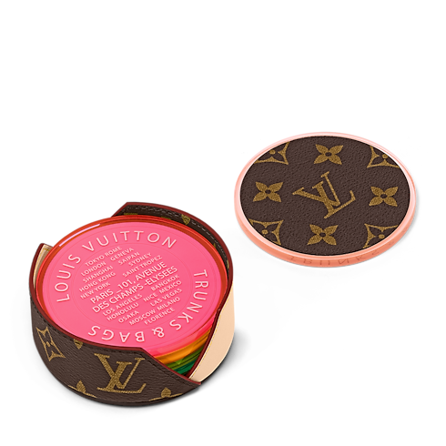 Monogram Fluo Coasters Monogram Canvas in Trunks, Travel and Home's Sport and Lifestyle Lifestyle and Vivienne Dolls collections by Louis Vuitton (Product zoom)