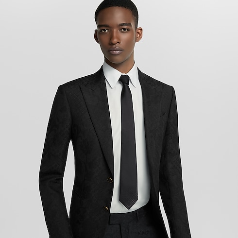 Monogram Gradient Tie worn view