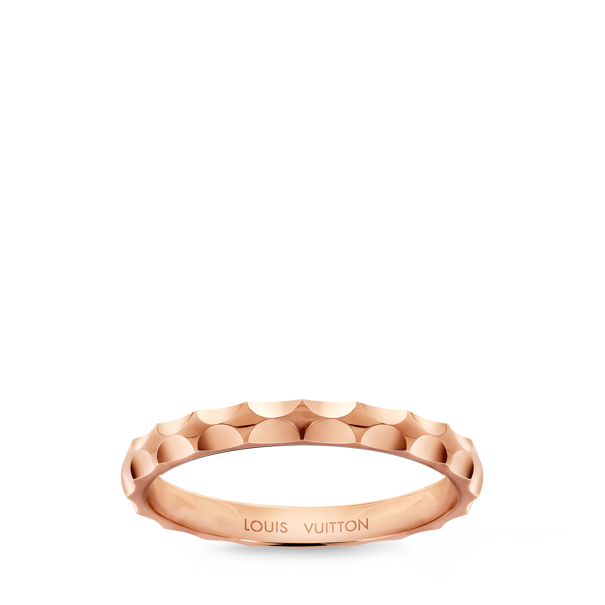 Monogram Infini wedding band, pink gold  in Jewellery