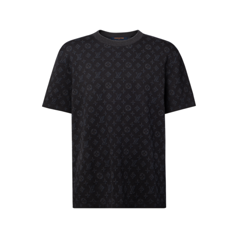 Monogram Jacquard Short-Sleeved Crewneck in Men's Ready-to-Wear All Ready-to-Wear collections by Louis Vuitton (Product zoom)