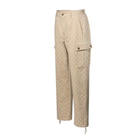 Monogram Jacquard Wintry Denim Cargo Pants in Men's Ready-to-Wear All Ready-to-Wear collections by Louis Vuitton (Product zoom)