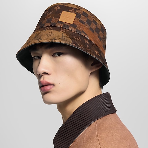 Monogram Landscape Reversible Bucket Hat . in Men's Accessories Hats, Beanies and Gloves collections by Louis Vuitton (Product zoom)