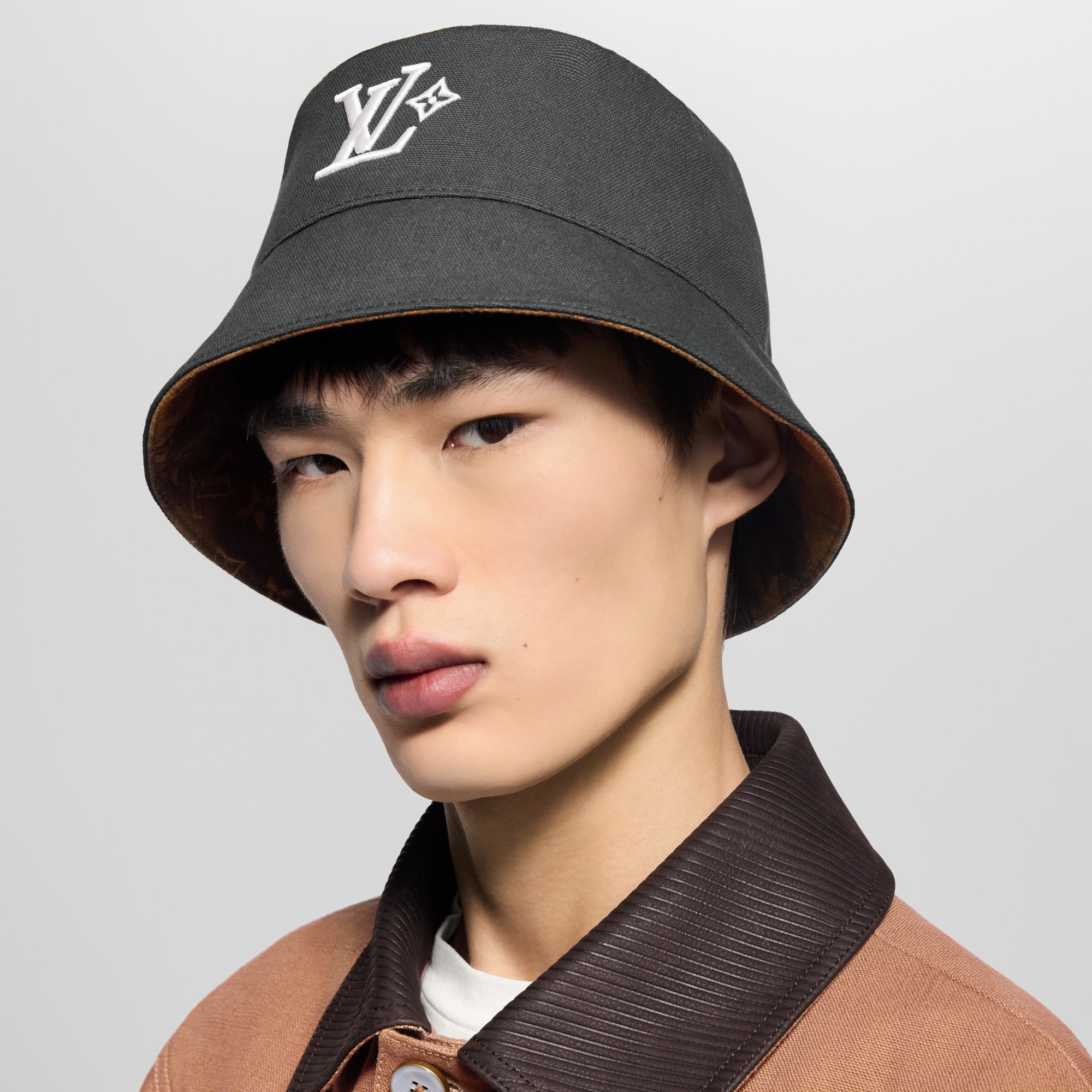 Monogram Landscape Reversible Bucket Hat . in Men