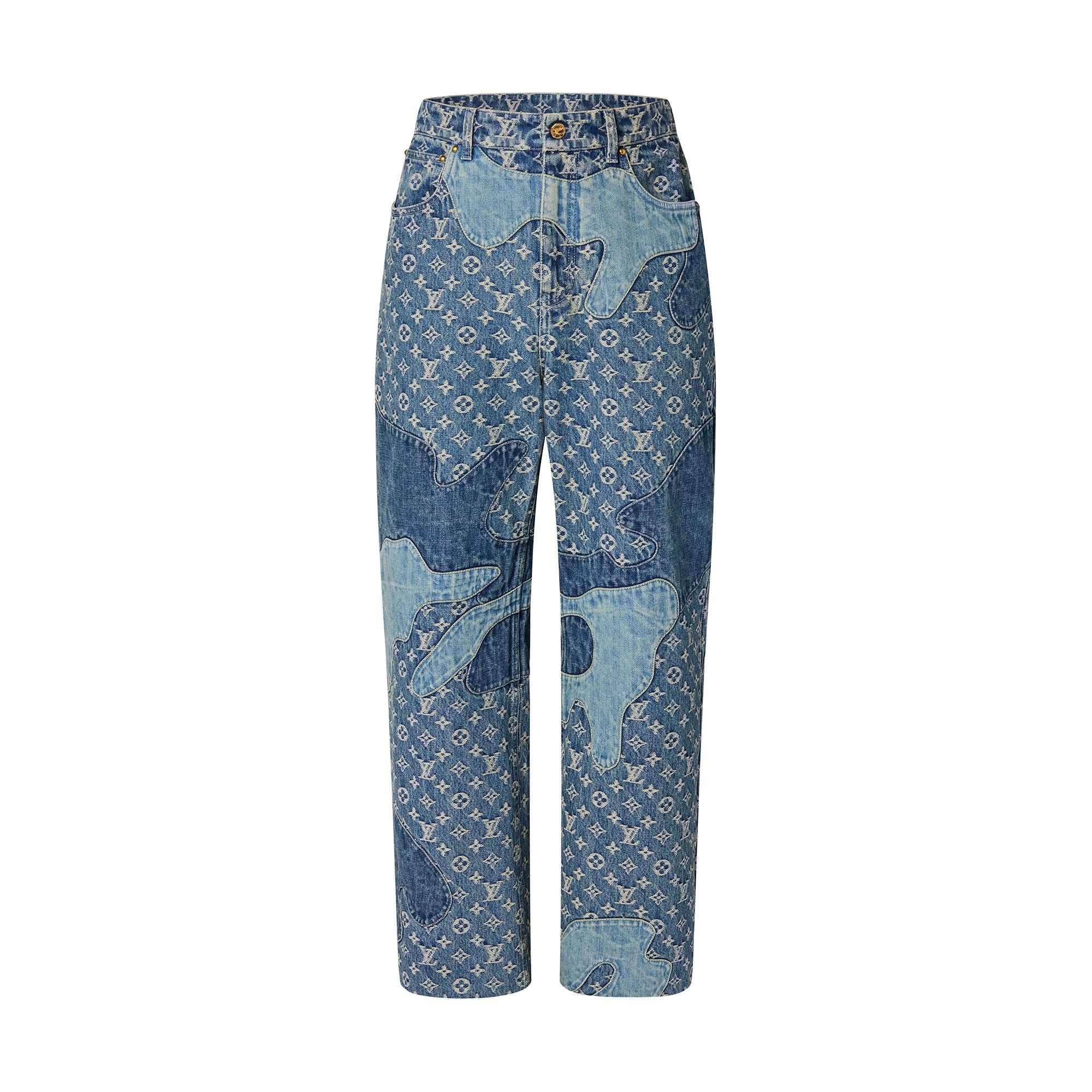 Monogram Patchwork Denim Pants - Ready 