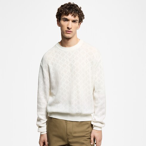 Monogram Pointelle Cotton Pullover in Men's Ready-to-Wear All Ready-to-Wear collections by Louis Vuitton (Product zoom)