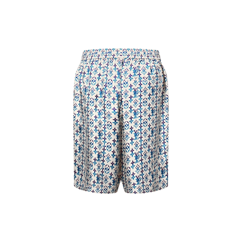 Monogram Printed Silk Shorts in Men's Ready-to-Wear Pants collections by Louis Vuitton (Product zoom)
