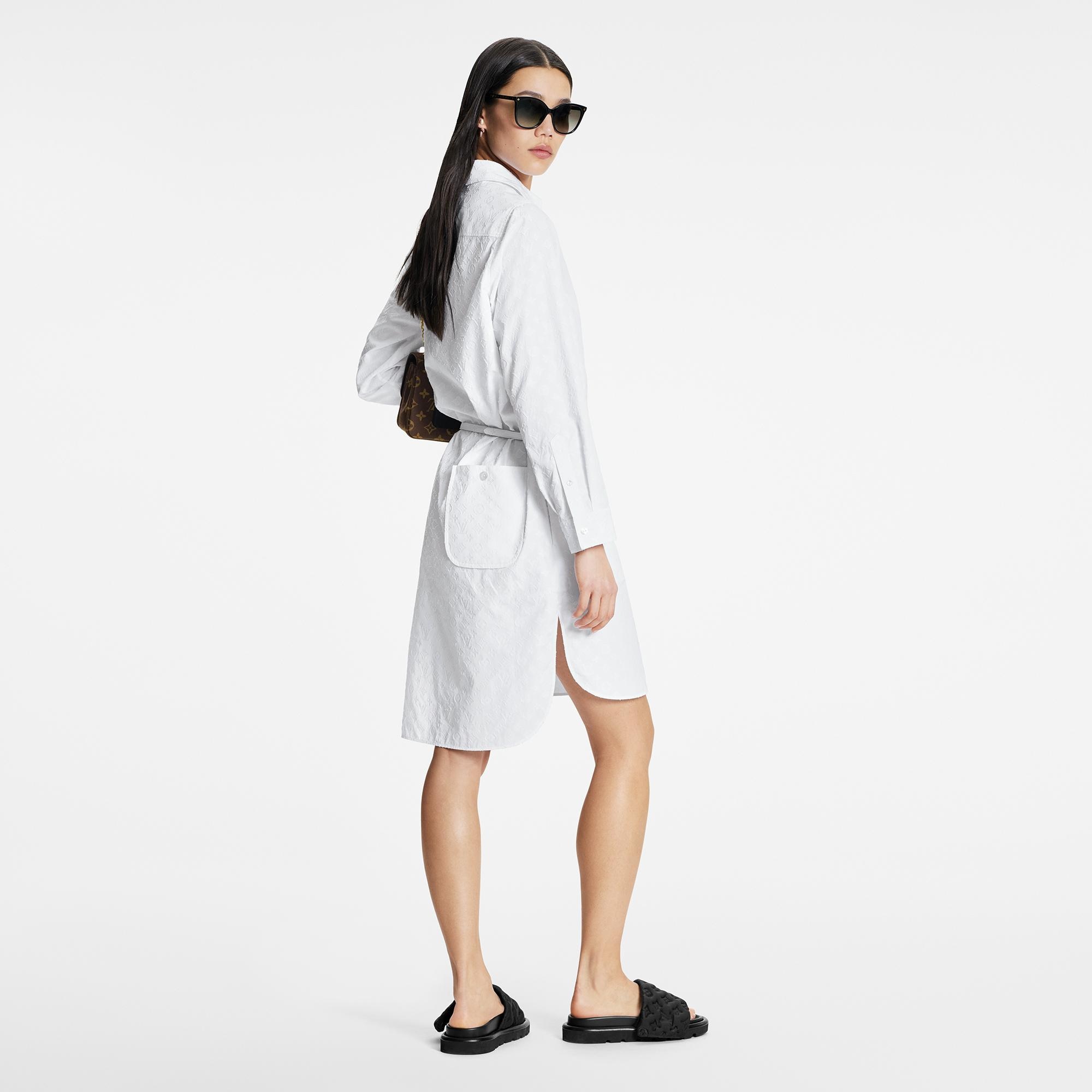 Monogram Relief Shirt Dress - Ready to 