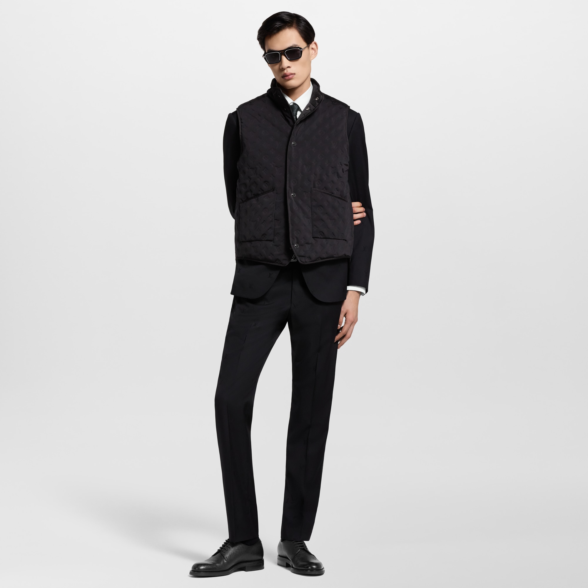 Monogram Reversible Padded Gilet  in Men