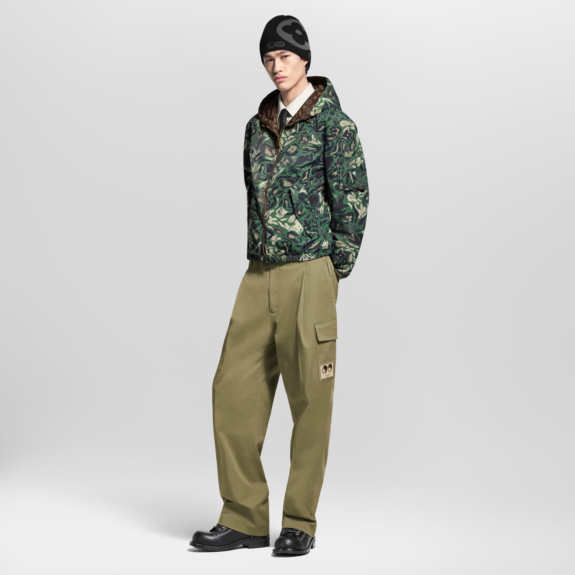 Monogram Reversible Windbreaker  in Men