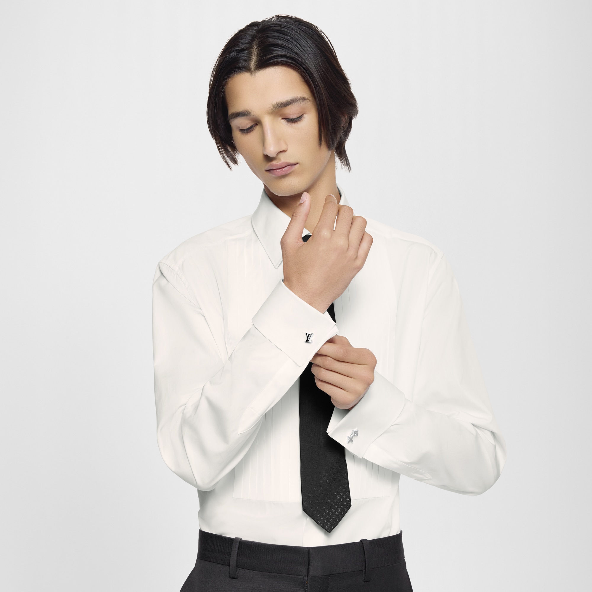 Monogram Row Cufflinks . in Men