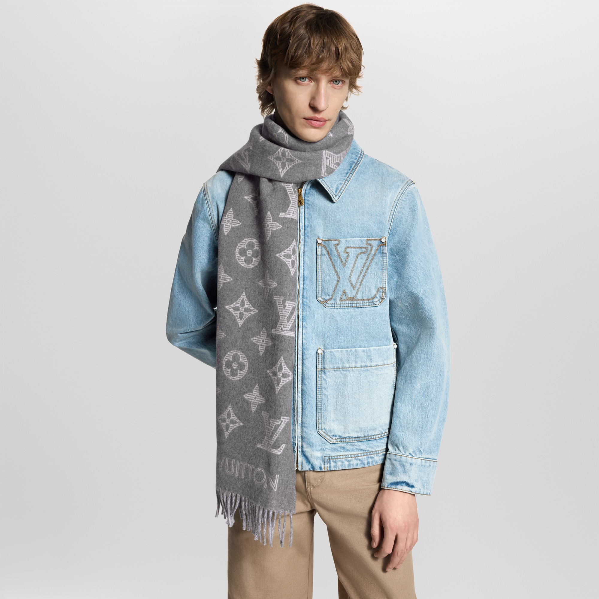 Monogram Shadow Scarf Accessories LOUIS VUITTON