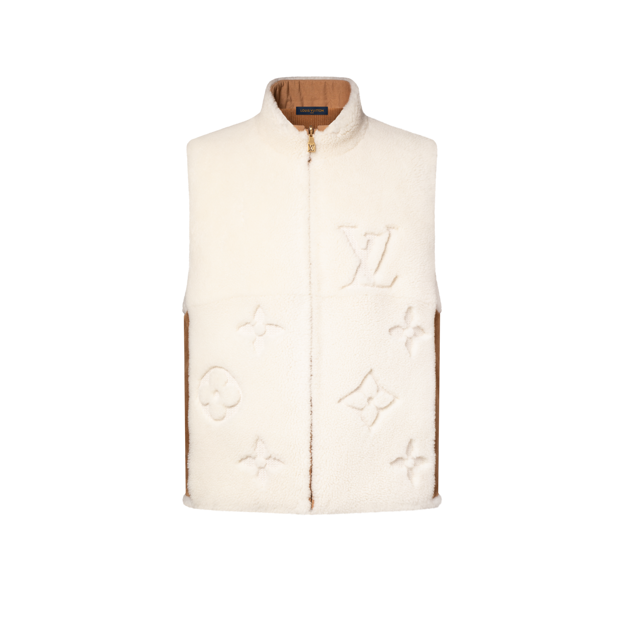 Monogram Shearling Mix Reversible Gilet  in Men