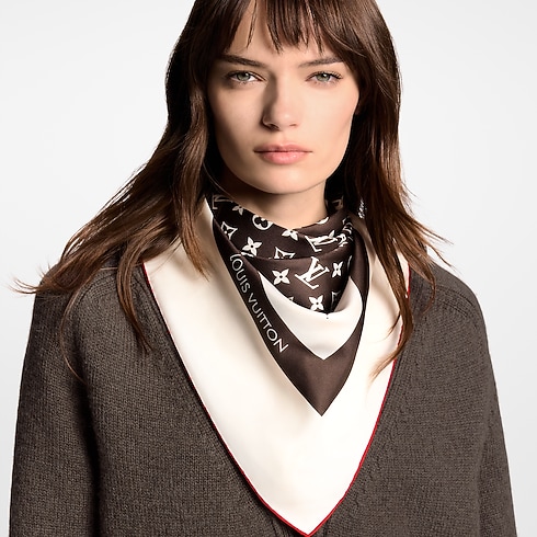Monogram Silhouette Square 90 . in Women's Accessories Silk Squares and Bandeaus collections by Louis Vuitton (Product zoom)