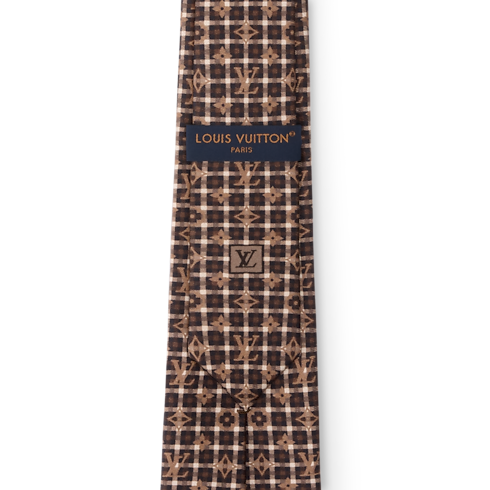 Monogram Windowpane Tie . in Men's Accessories All Accessories collections by Louis Vuitton (Product zoom)