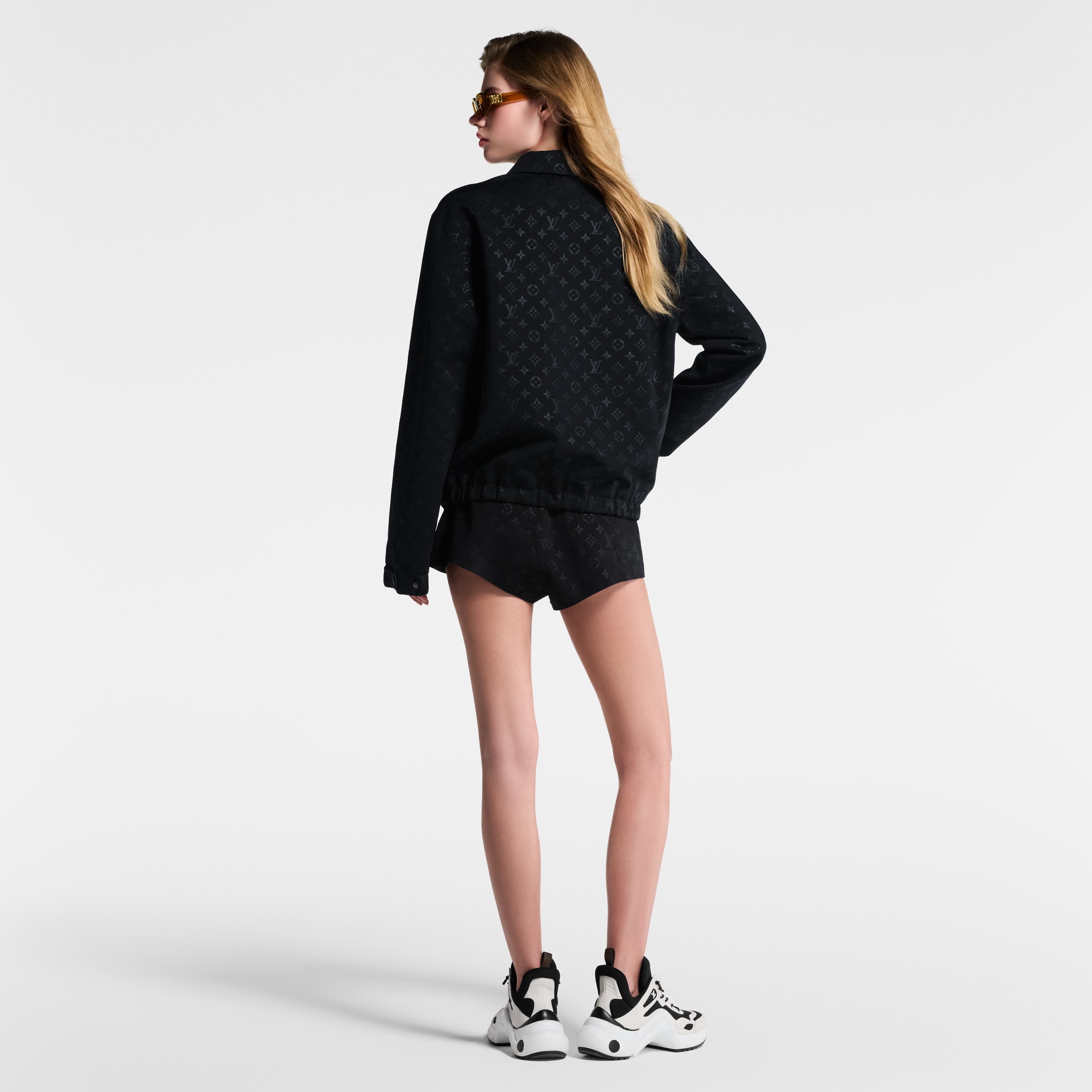 Monogram Zip-Up Jacket  in Women