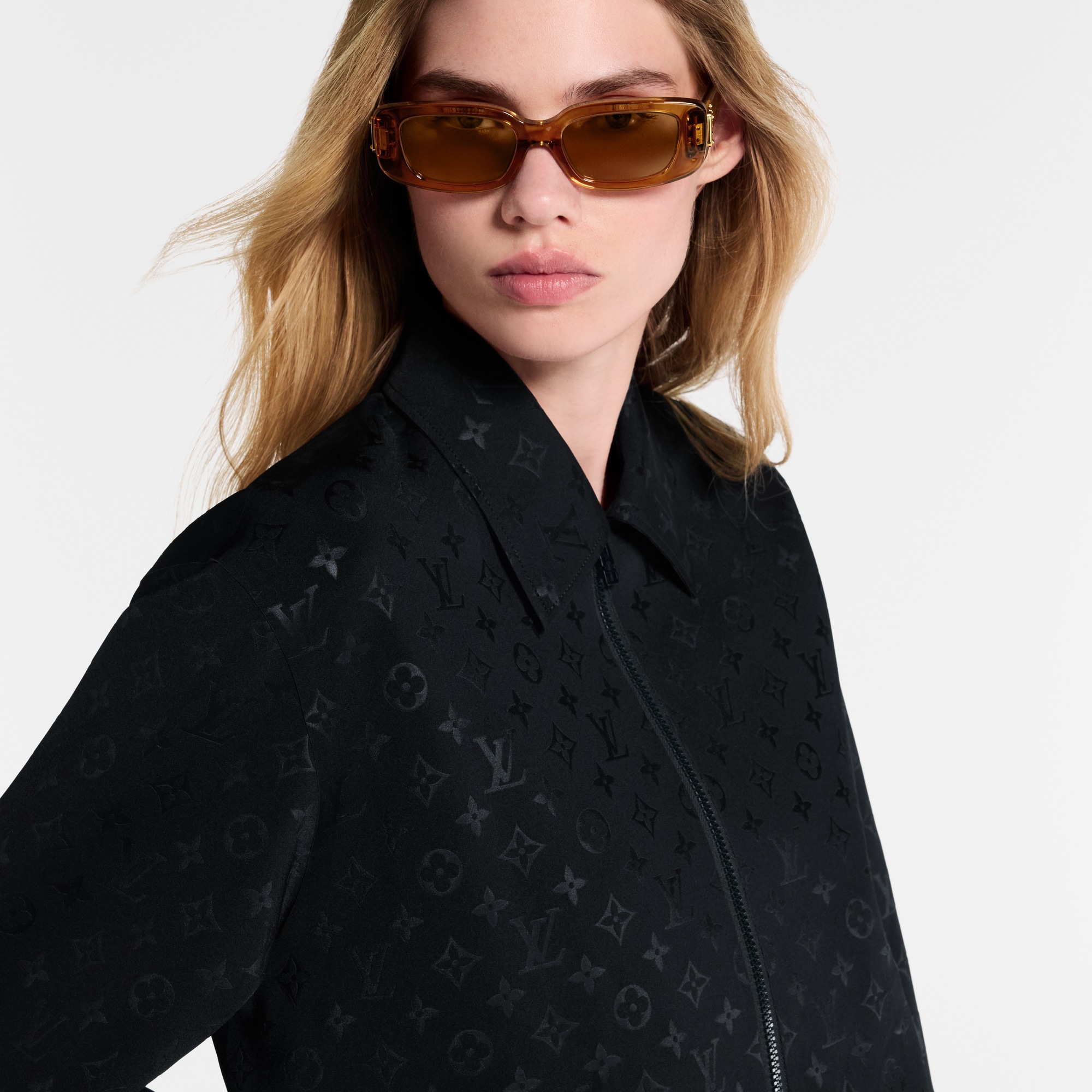 Monogram Zip-Up Jacket  in Women