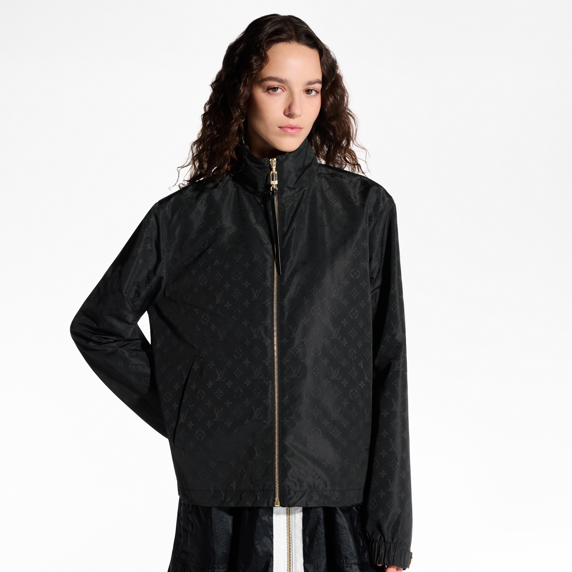 Monogram Zip-Up Jacket  in Women