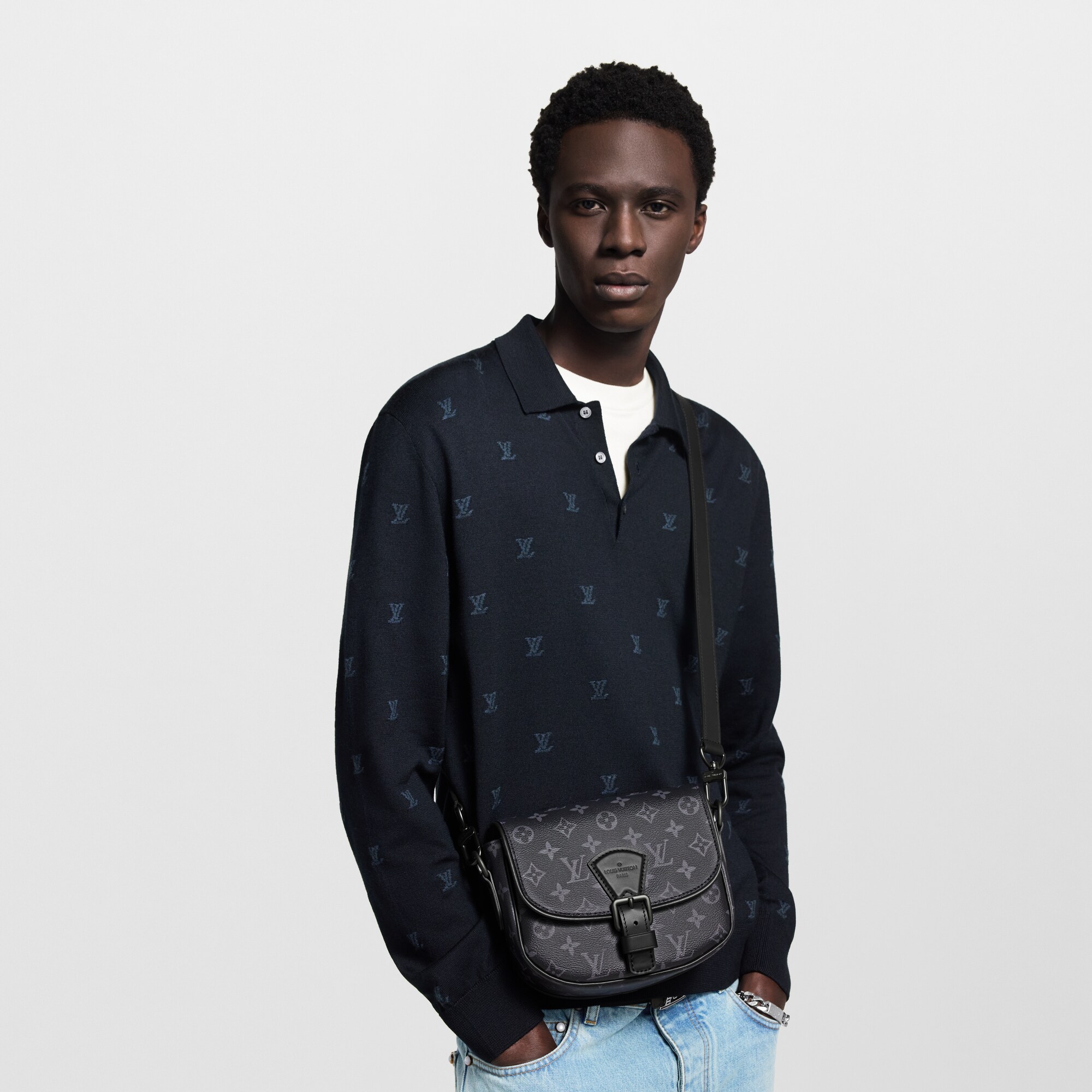 Montsouris Messenger PM Monogram Eclipse in Bags and Small Leather Goods