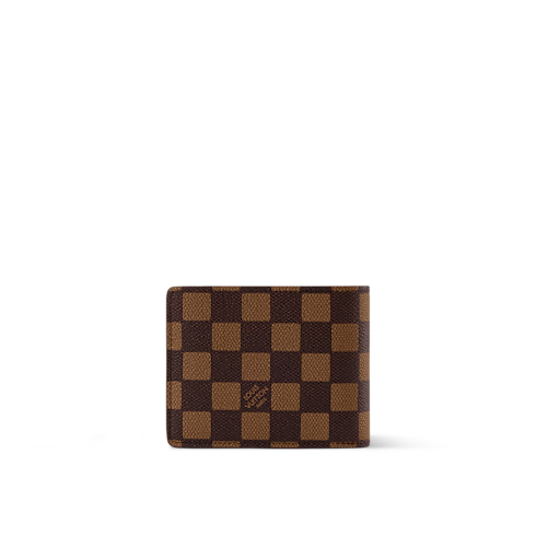 Multiple Wallet Damier Ebène Canvas in Bags and Small Leather Goods's Men Small Leather Goods Compact & Long Wallets collections by Louis Vuitton (Product zoom)