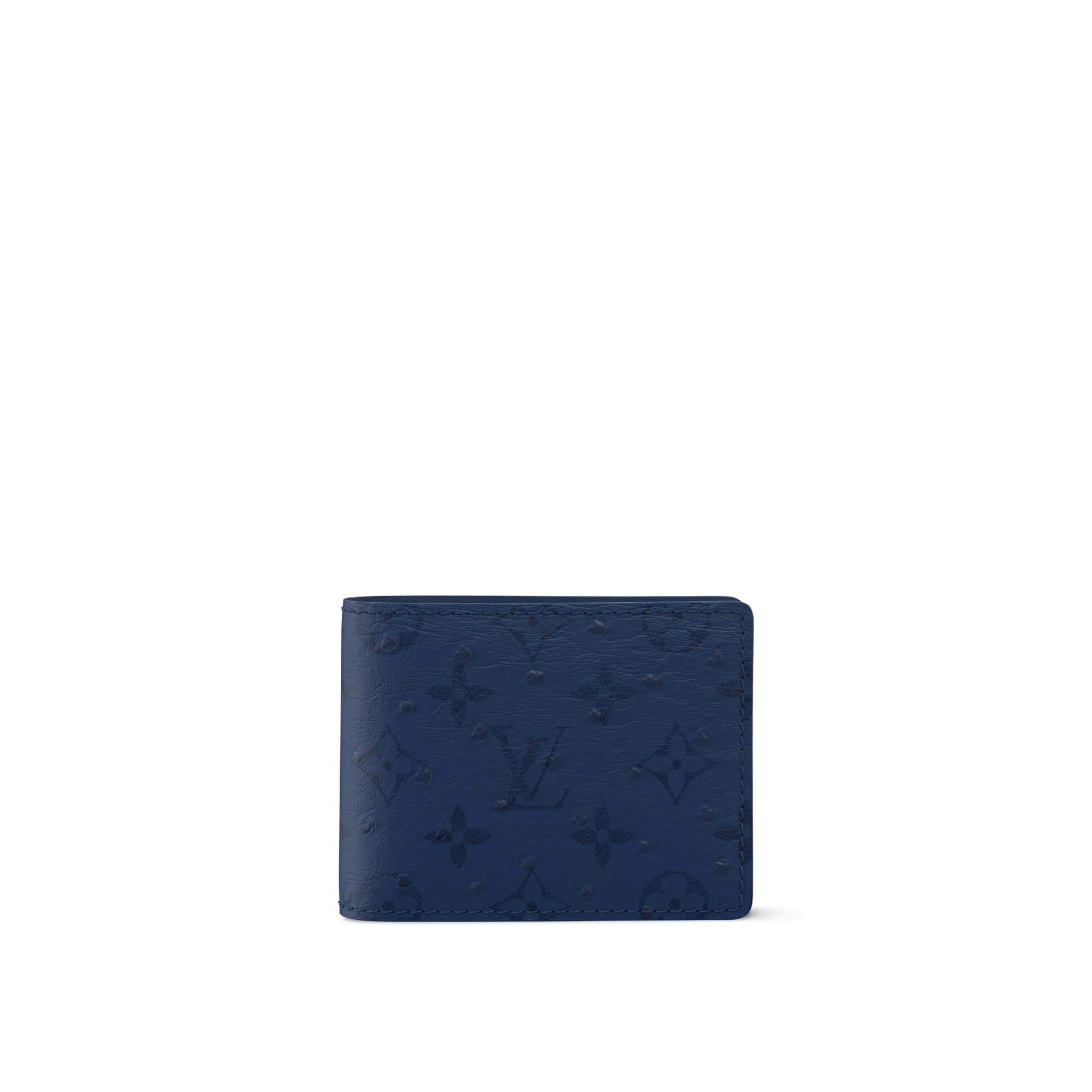Multiple Wallet Ostrich Leather in Men