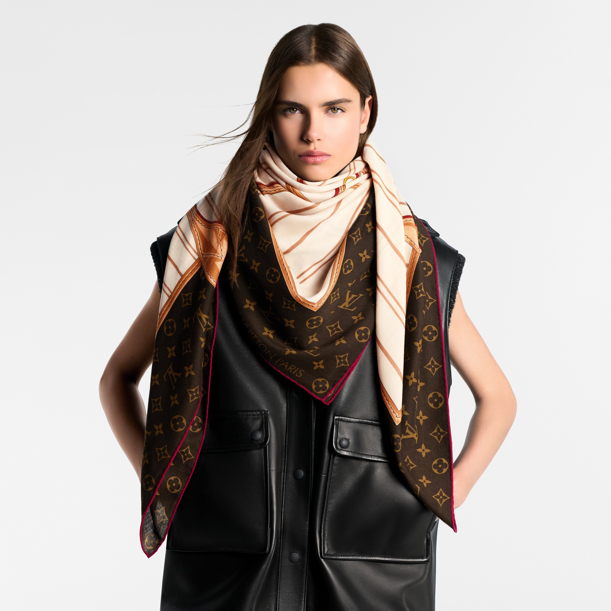 louis vuitton wrap shawl
