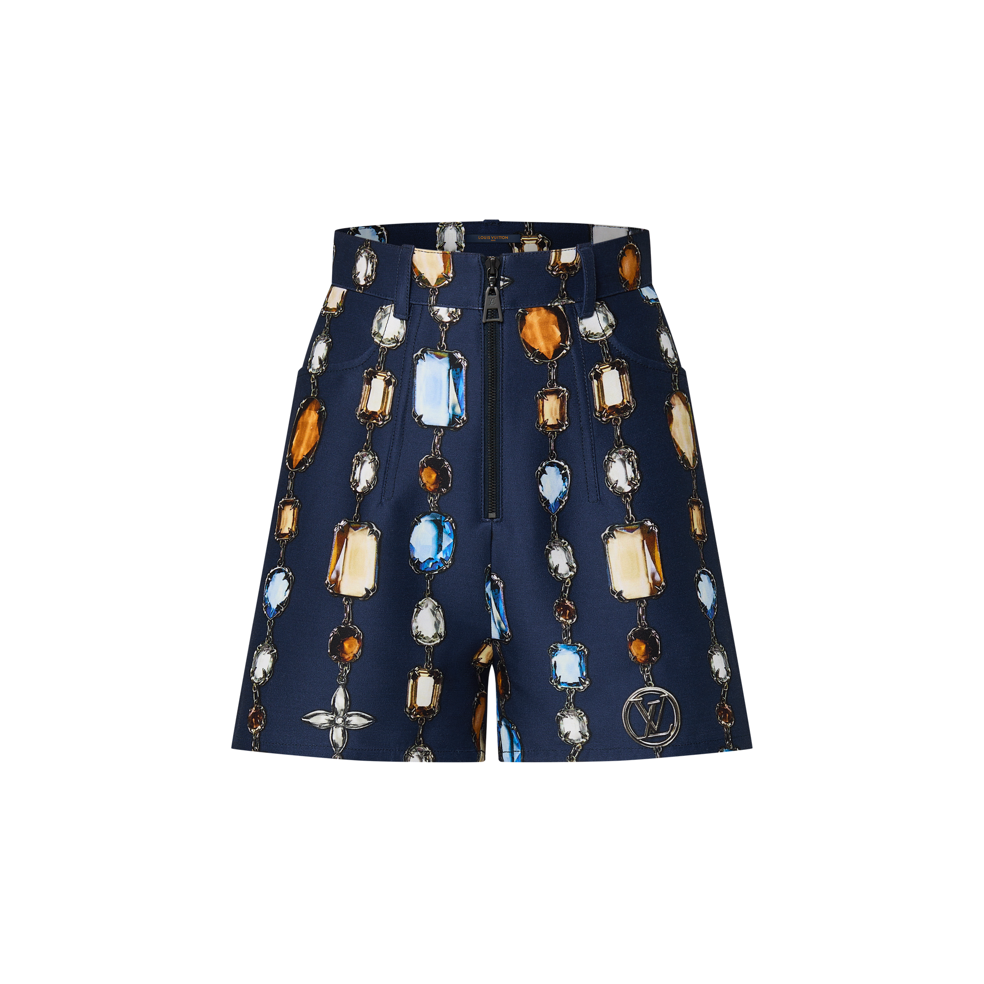 Necklace Print Tailored Shorts  in Women