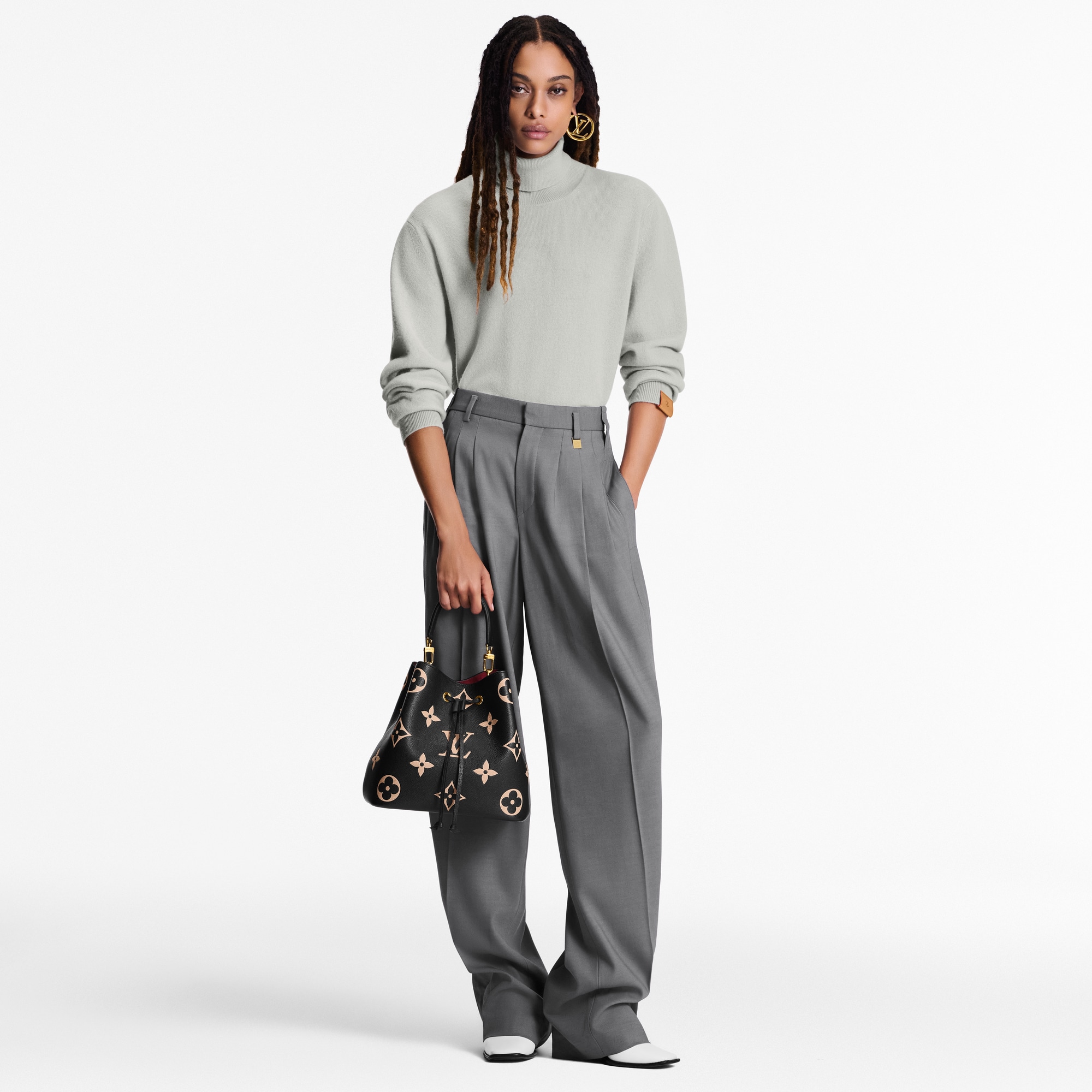 NéoNoé MM Bicolour Monogram Empreinte Leather in Women