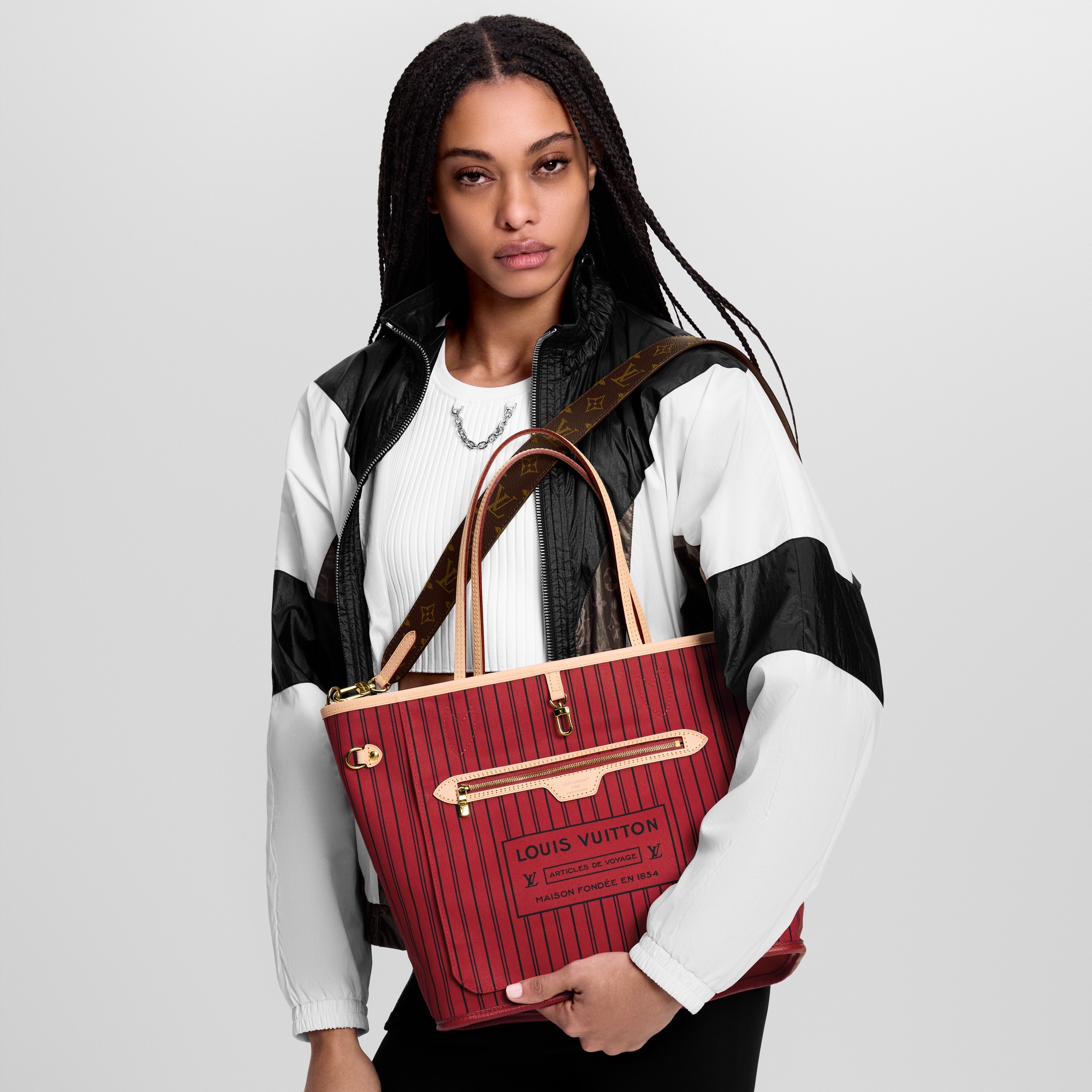 Neverfull Bandoulière Inside Out MM Monogram Canvas in Bags and Small Leather Goods