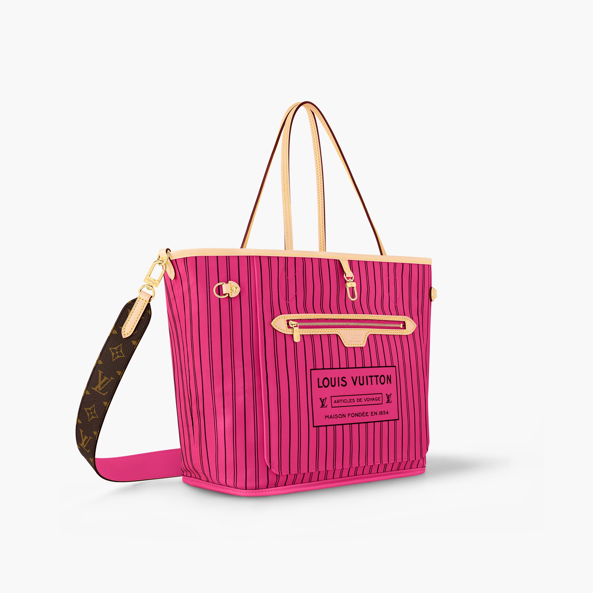 Neverfull Bandoulière Inside Out MM Monogram Canvas Women Bags