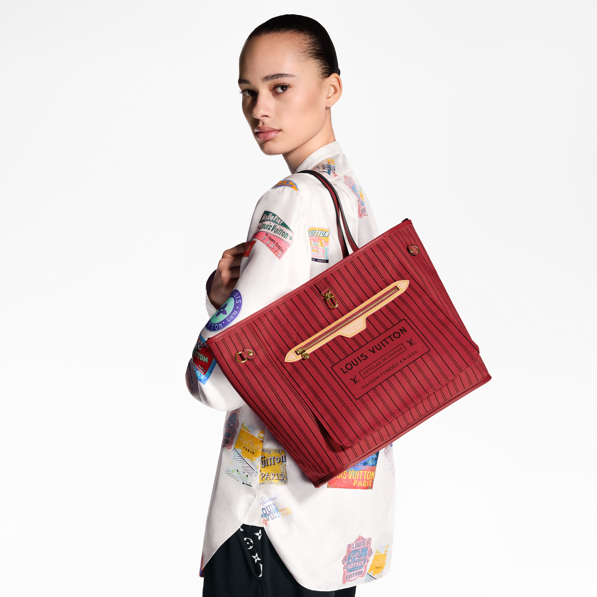 Neverfull Bandoulière Inside Out MM Monogram Canvas in Bags and Small Leather Goods