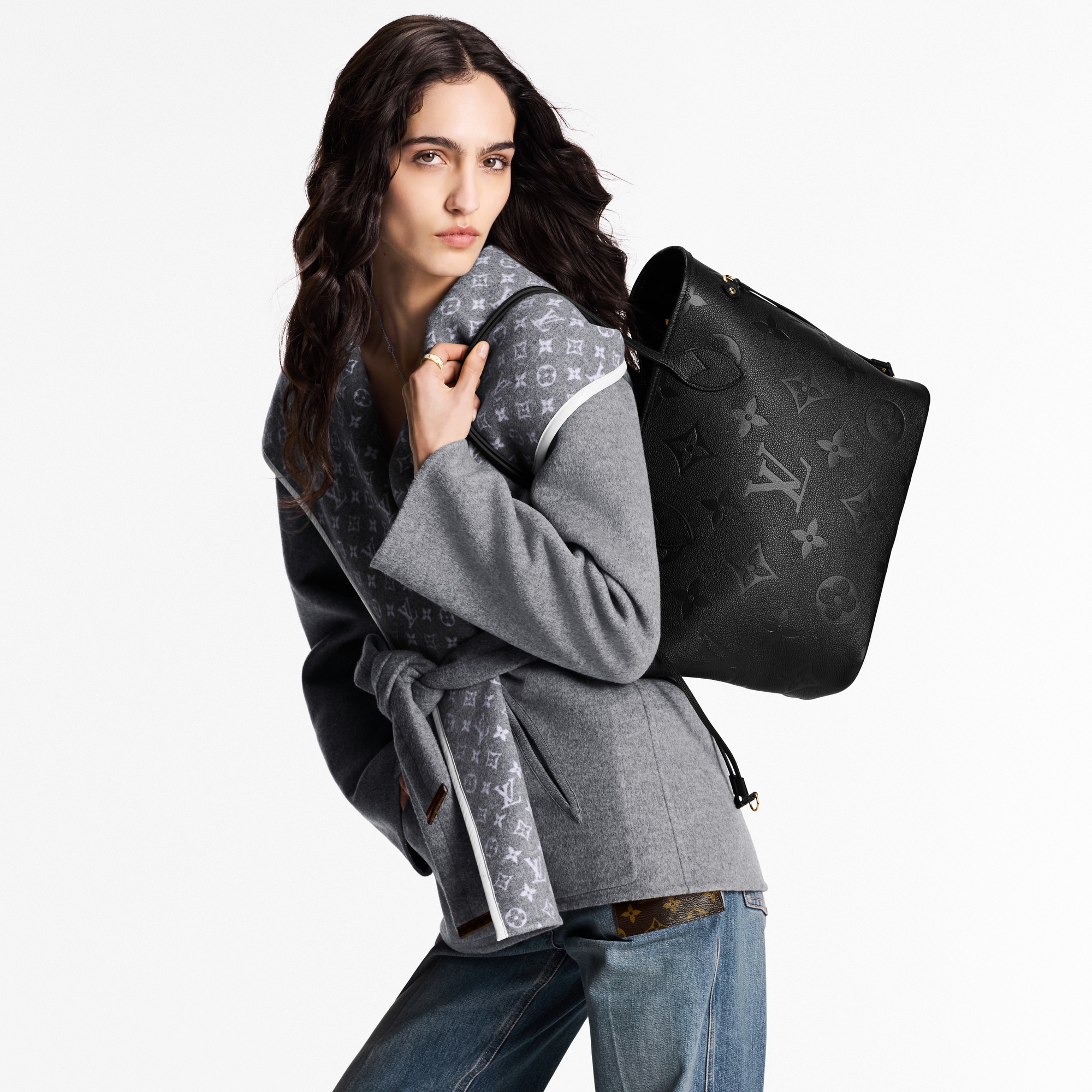 Neverfull MM Monogram Empreinte Leather in Women