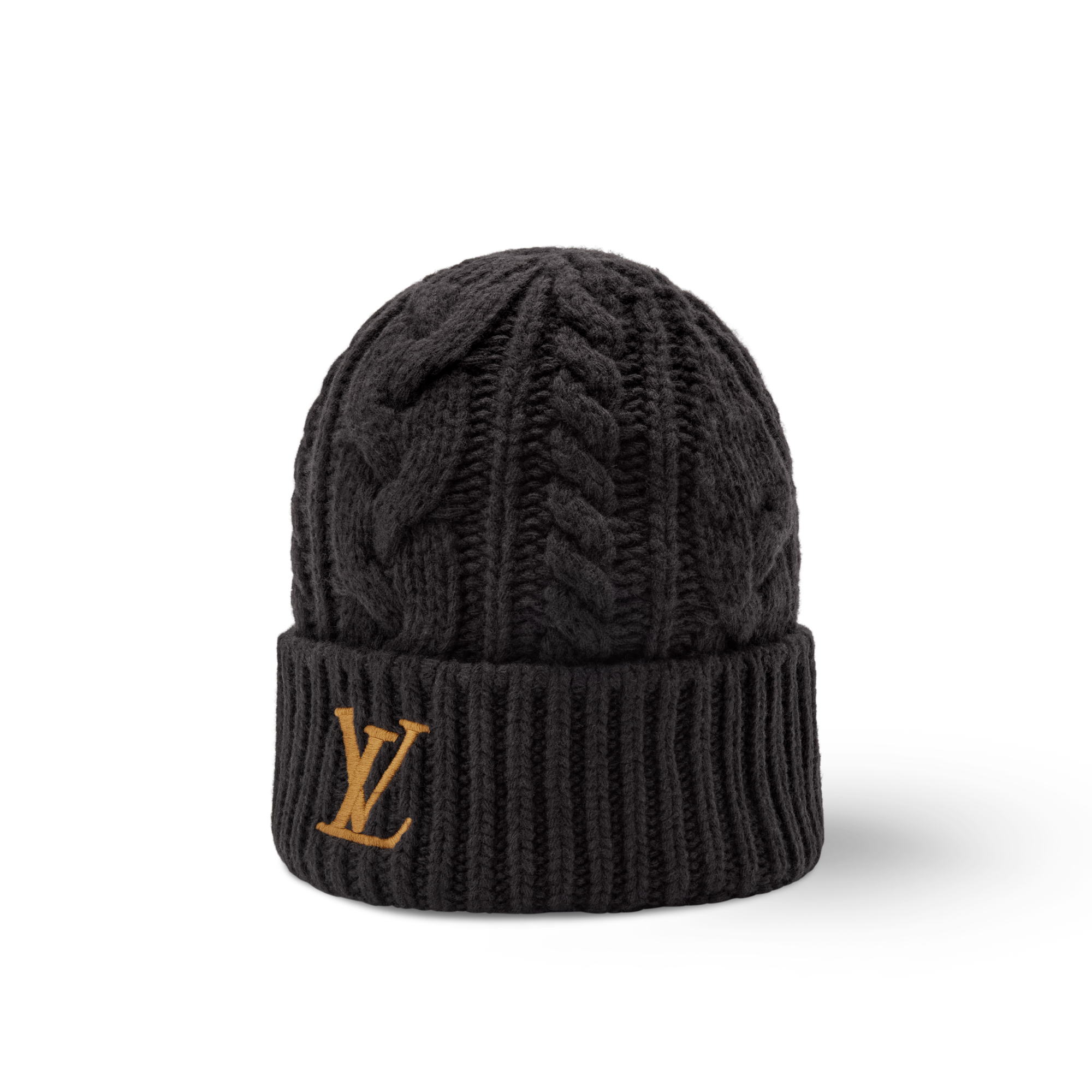 Only LV Mini Cable Beanie . in Men