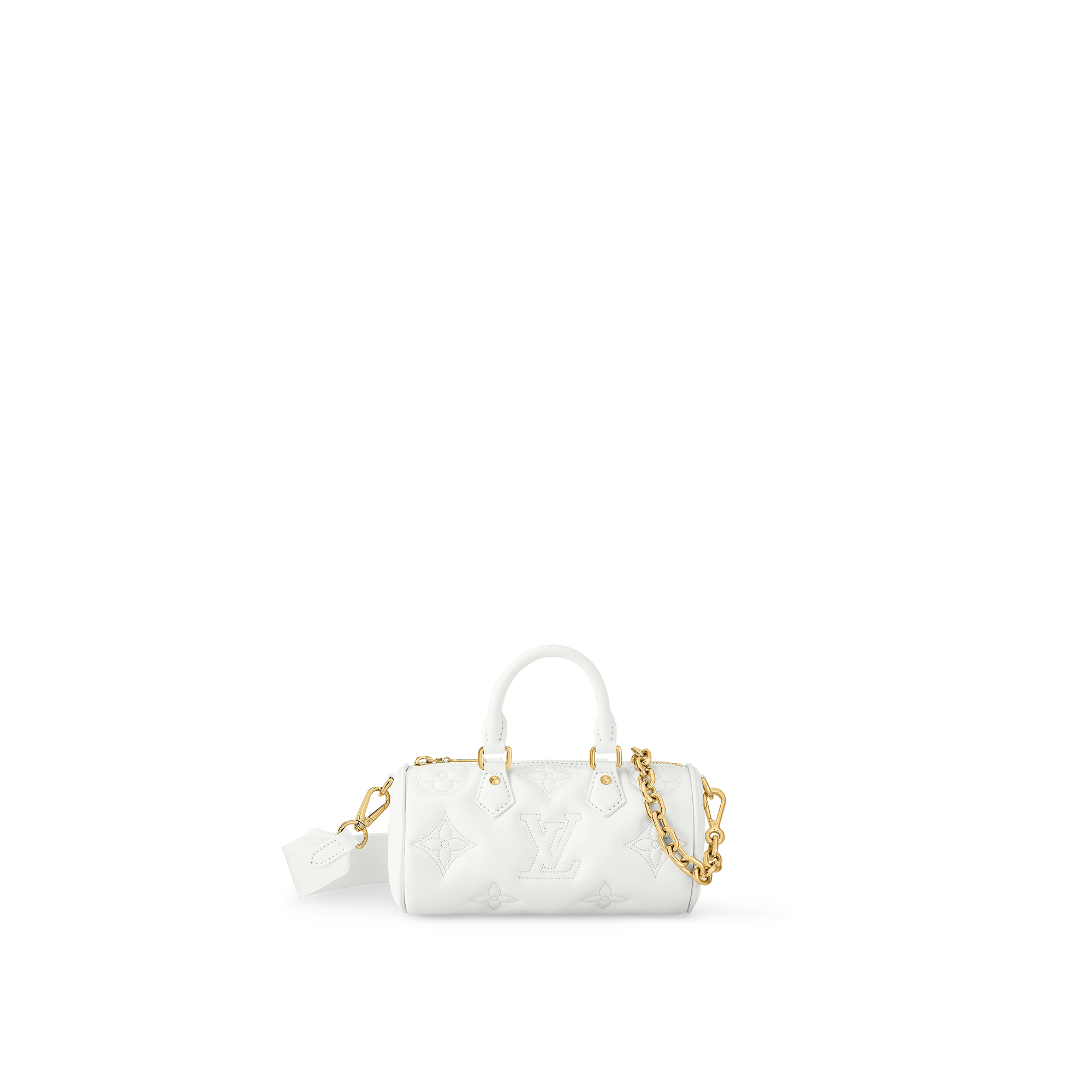 white lv leather