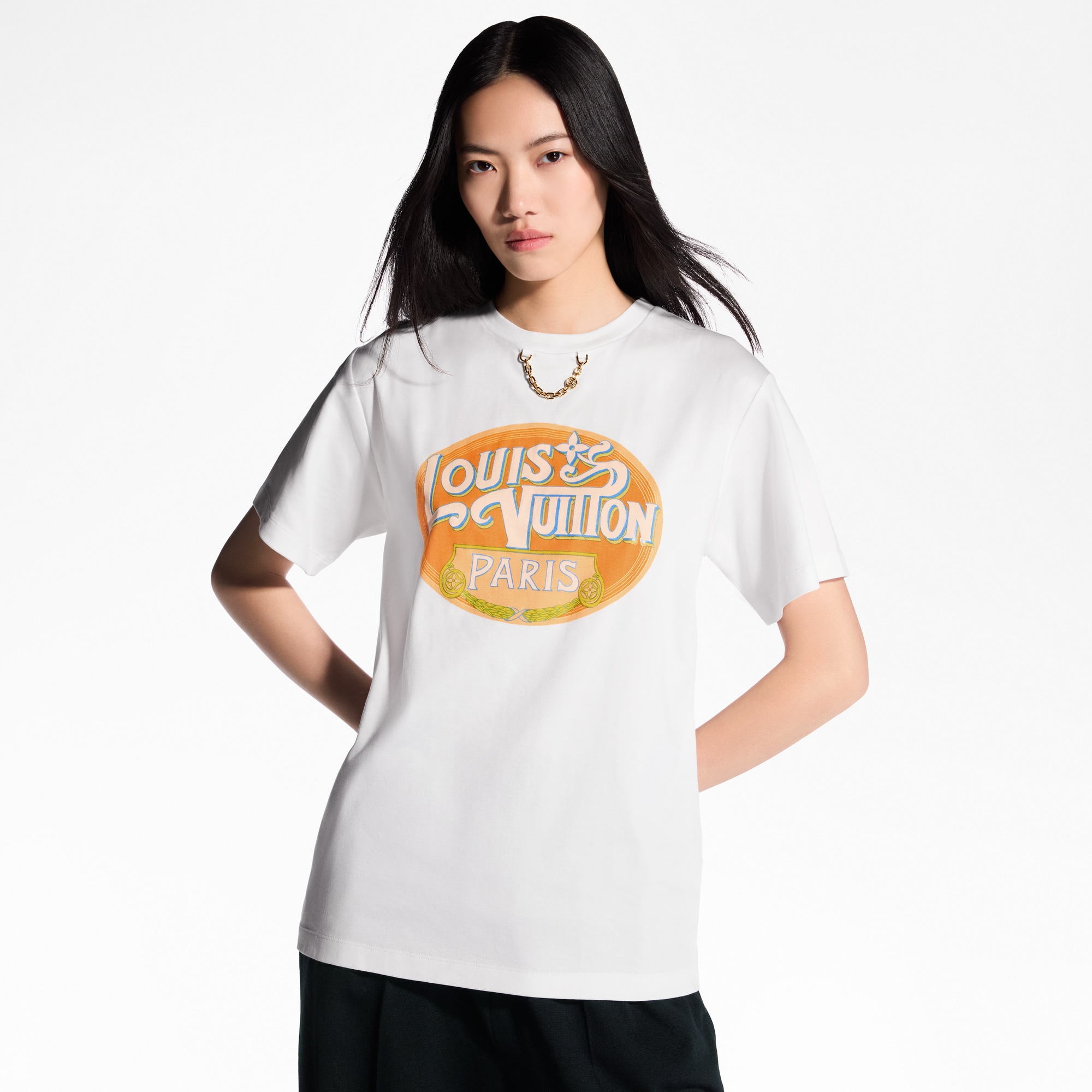 Paris Travel Stamp T-Shirt  in Women