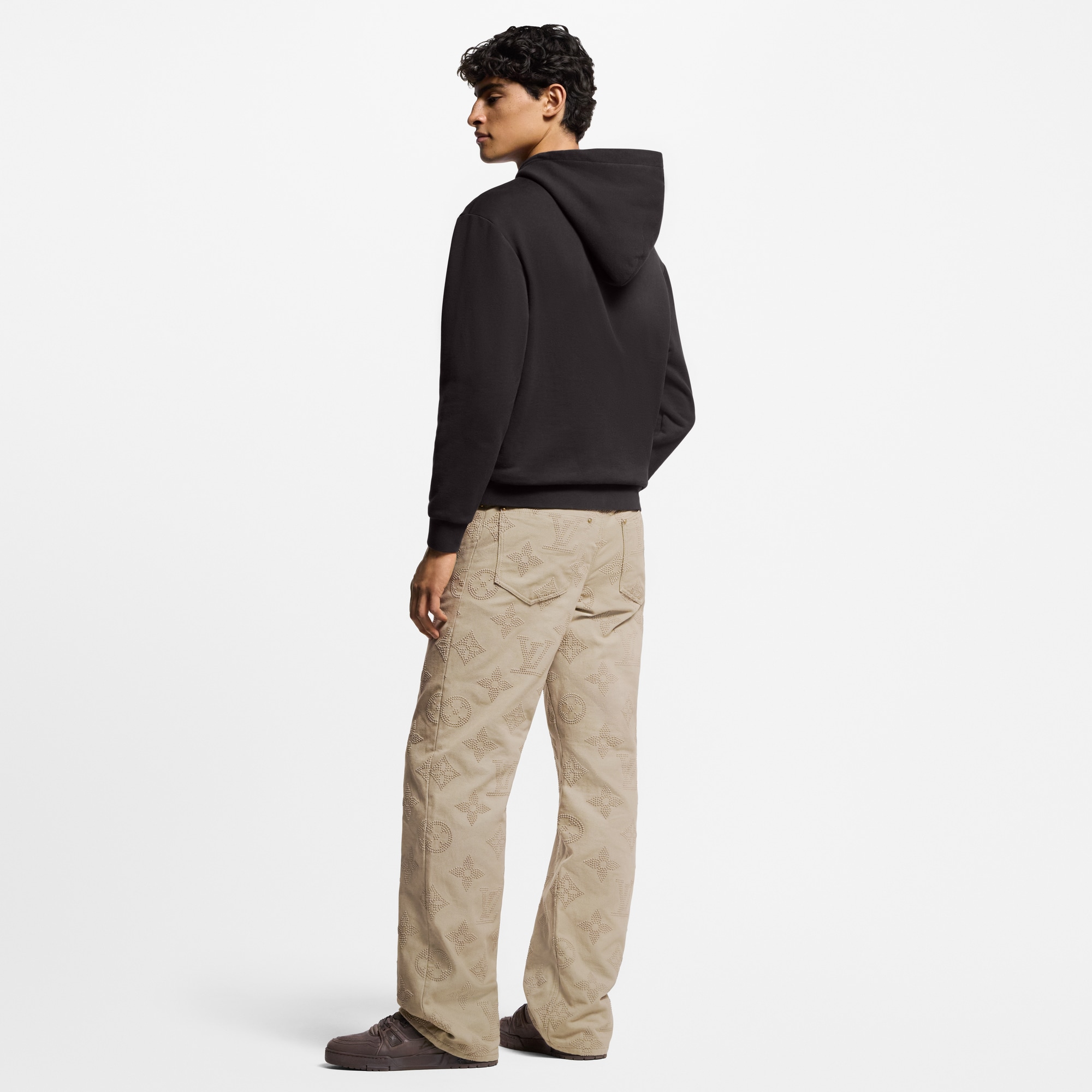 Pearl-Embellished Hoodie  in Men