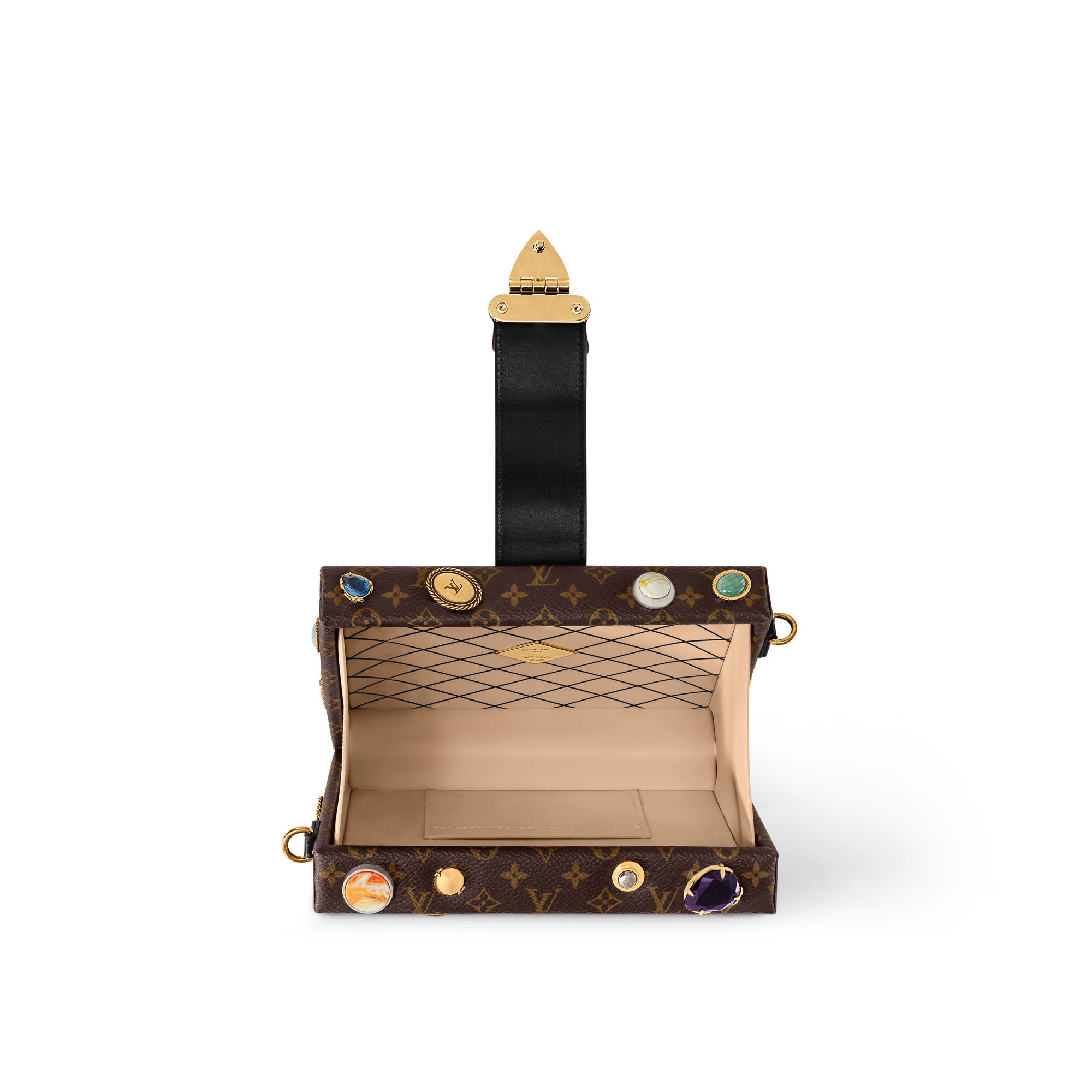 Petite Malle Celebration Heirloom Monogram Canvas in Bags and Small Leather Goods