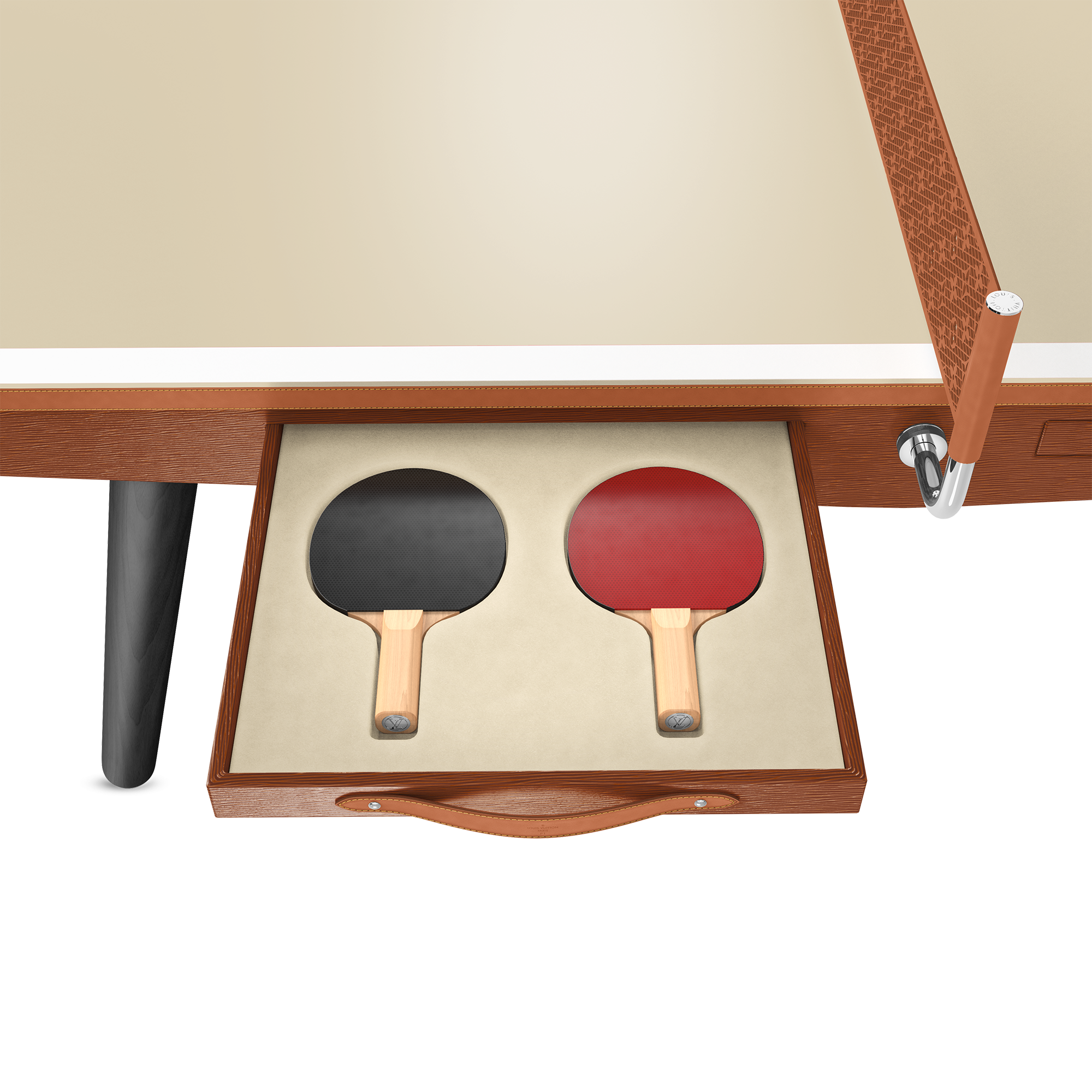 Ping-Pong Table Epi Domestic Size Epi Leather in Trunks, Travel and Home