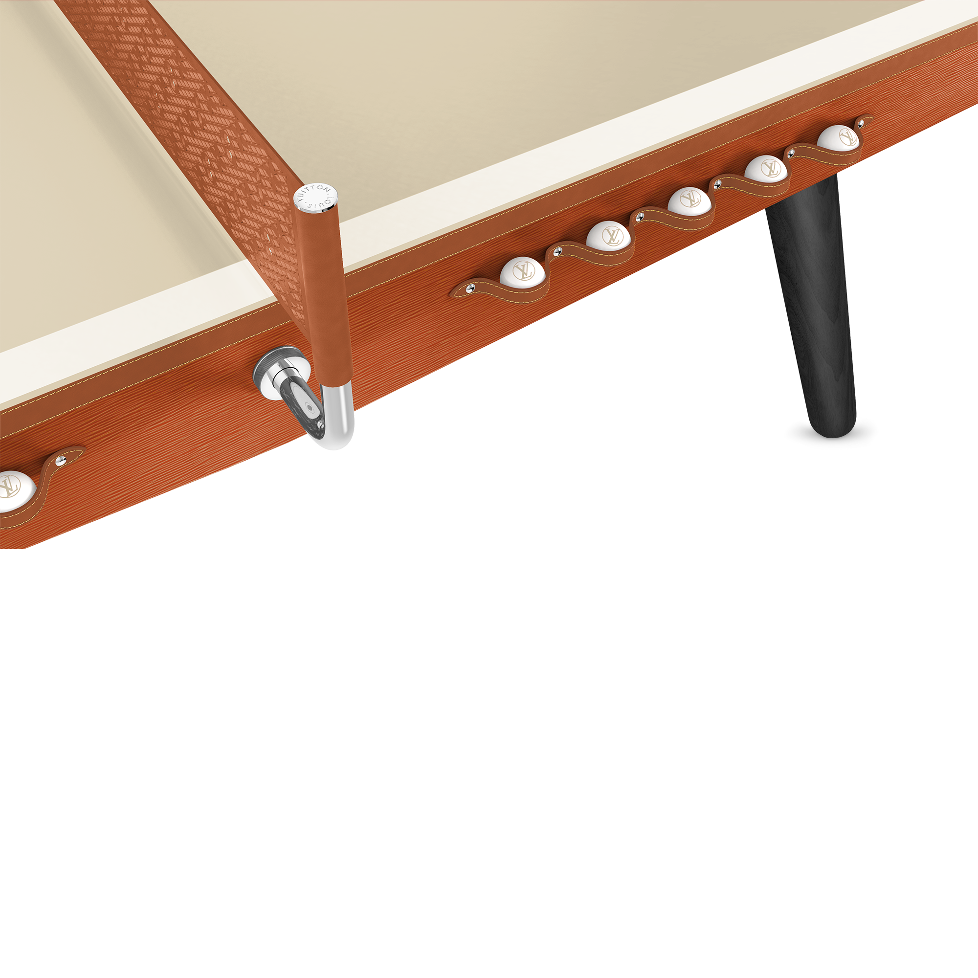 Ping-Pong Table Epi Professional Size Epi Leather in Trunks, Travel and Home