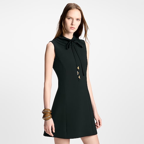 Pleat Collar Fitted Dress in Women's Ready-to-Wear Dresses collections by Louis Vuitton (Product zoom)