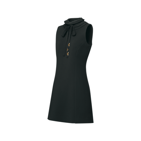 Pleat Collar Fitted Dress in Women's Ready-to-Wear Dresses collections by Louis Vuitton (Product zoom)