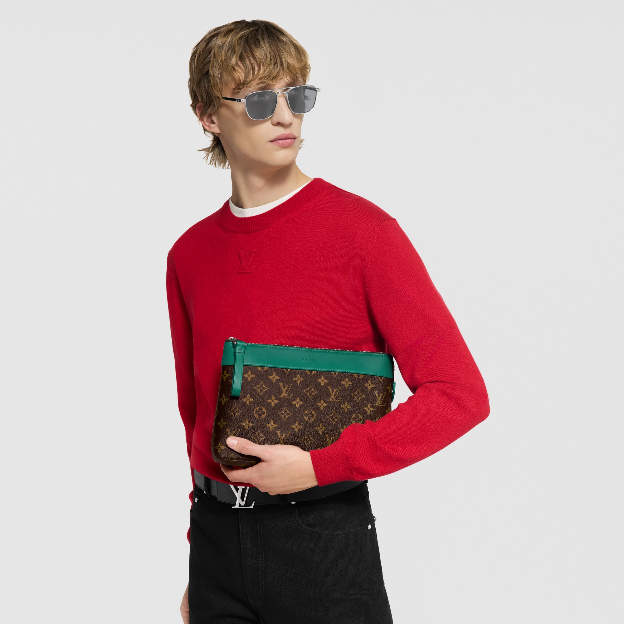 Pochette Voyage Souple Monogram Macassar Canvas in Gifts