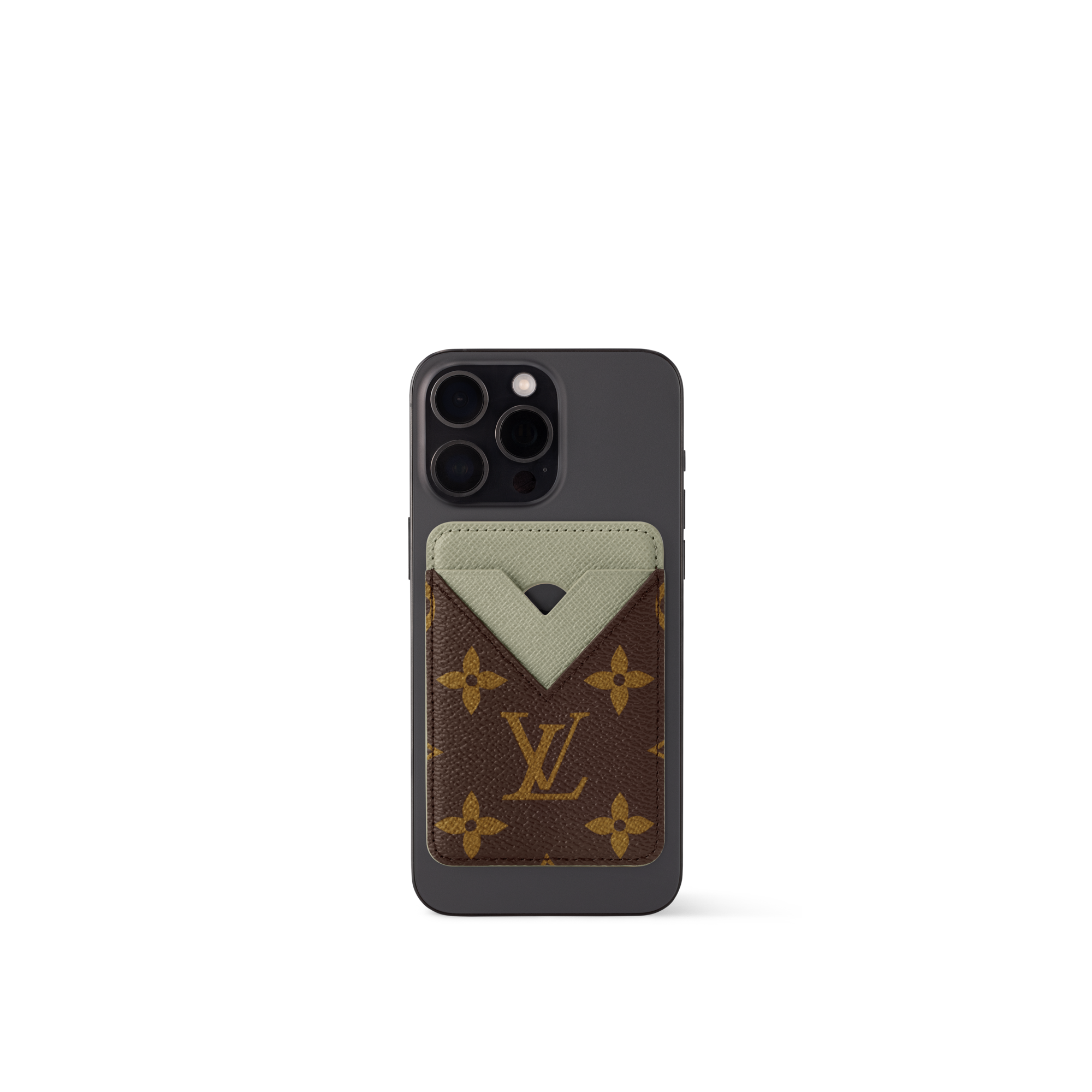 Porte-Cartes Magnet Monogram Canvas in Women