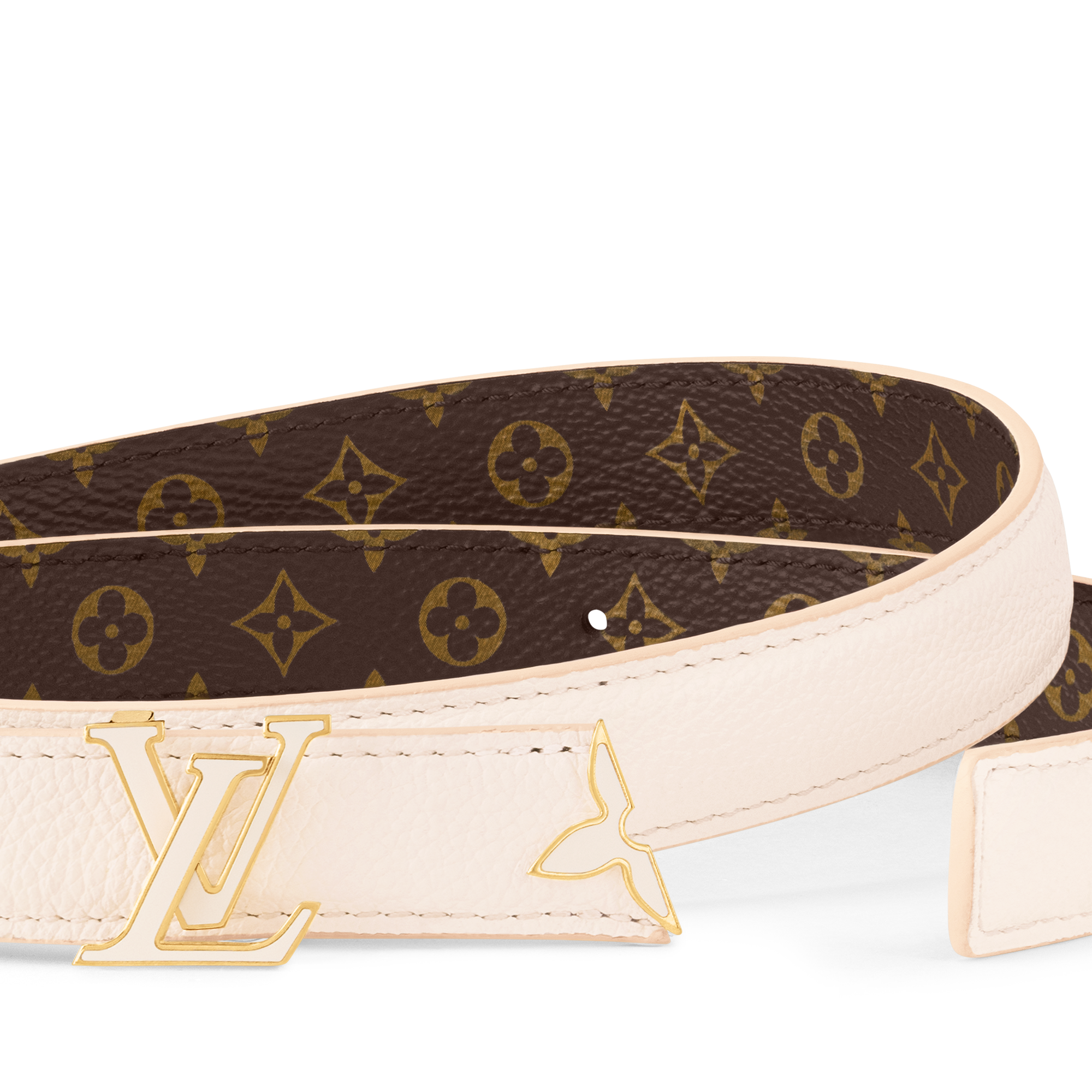 Pretty LV Enamel 20mm Reversible Belt Monogram Canvas in Women