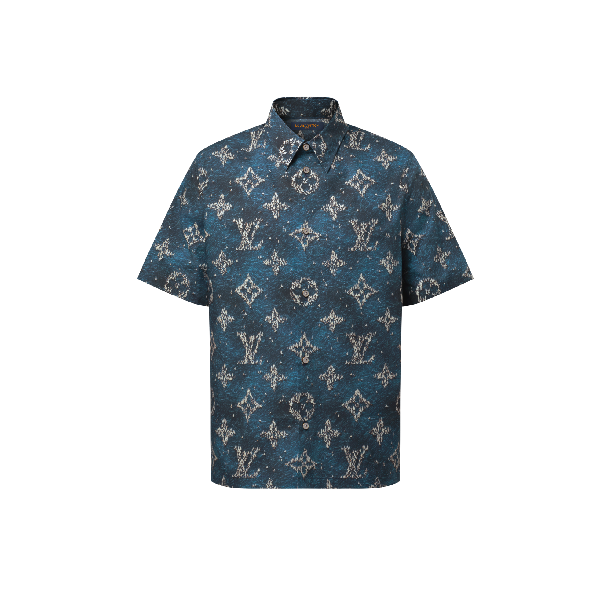Printed Monogram Short-Sleeved Shirt  in Men