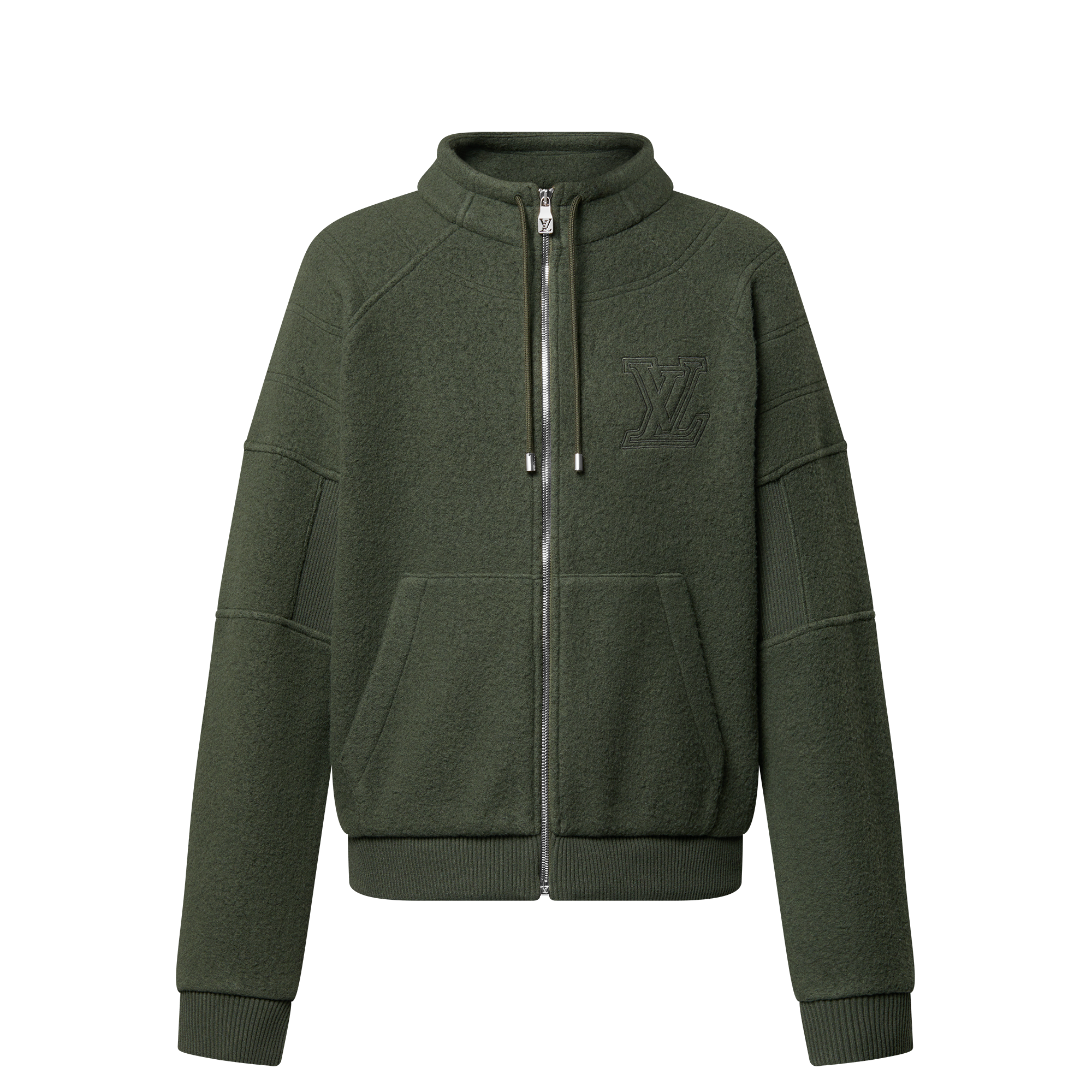 Quilted Textured Wool Blouson  in Men